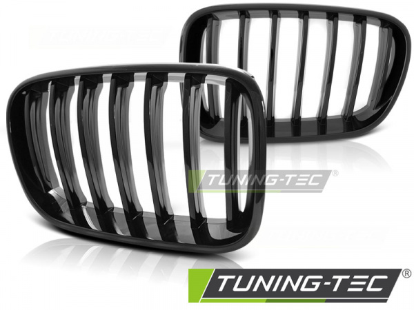 Upgrade Sportgrill Nieren für BMW X3 F25 10-14 Hochglanz schwarz